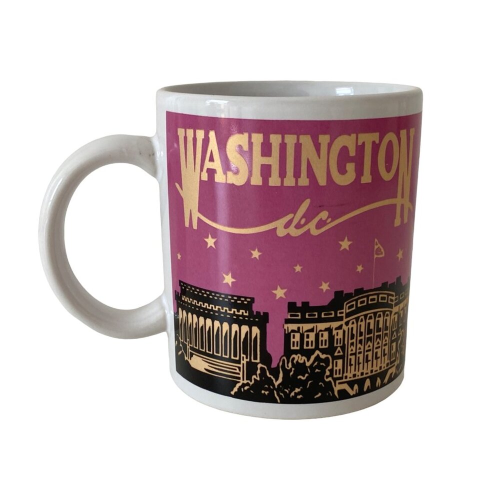 Washington DC US Capital Skyline Vintage Acapsco Product Cup Mug
